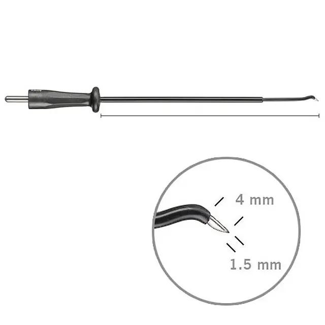 Електрод-ніж, артроскопія, вигнутий, 45°, 4 x 1.5 мм. BOWA-electronic GmbH & Co. KG